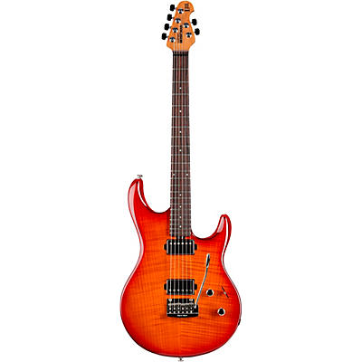 Ernie Ball Music Man Luke 3 Hh Flame Maple Top Rosewood Fingerboard Electric Guitar Cherry Burst for sale