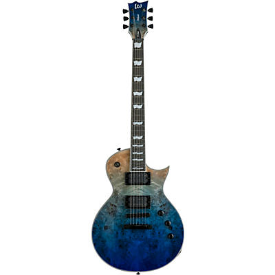 Esp Ltd Ec-1000 Burl Poplar Electric Guitar Blue Natural Fade for sale