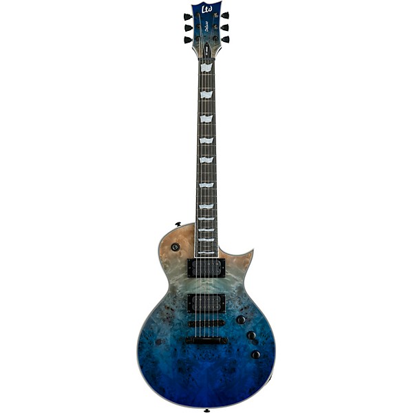 ESP LTD EC-1000 Burl Poplar Electric Guitar Blue Natural Fade