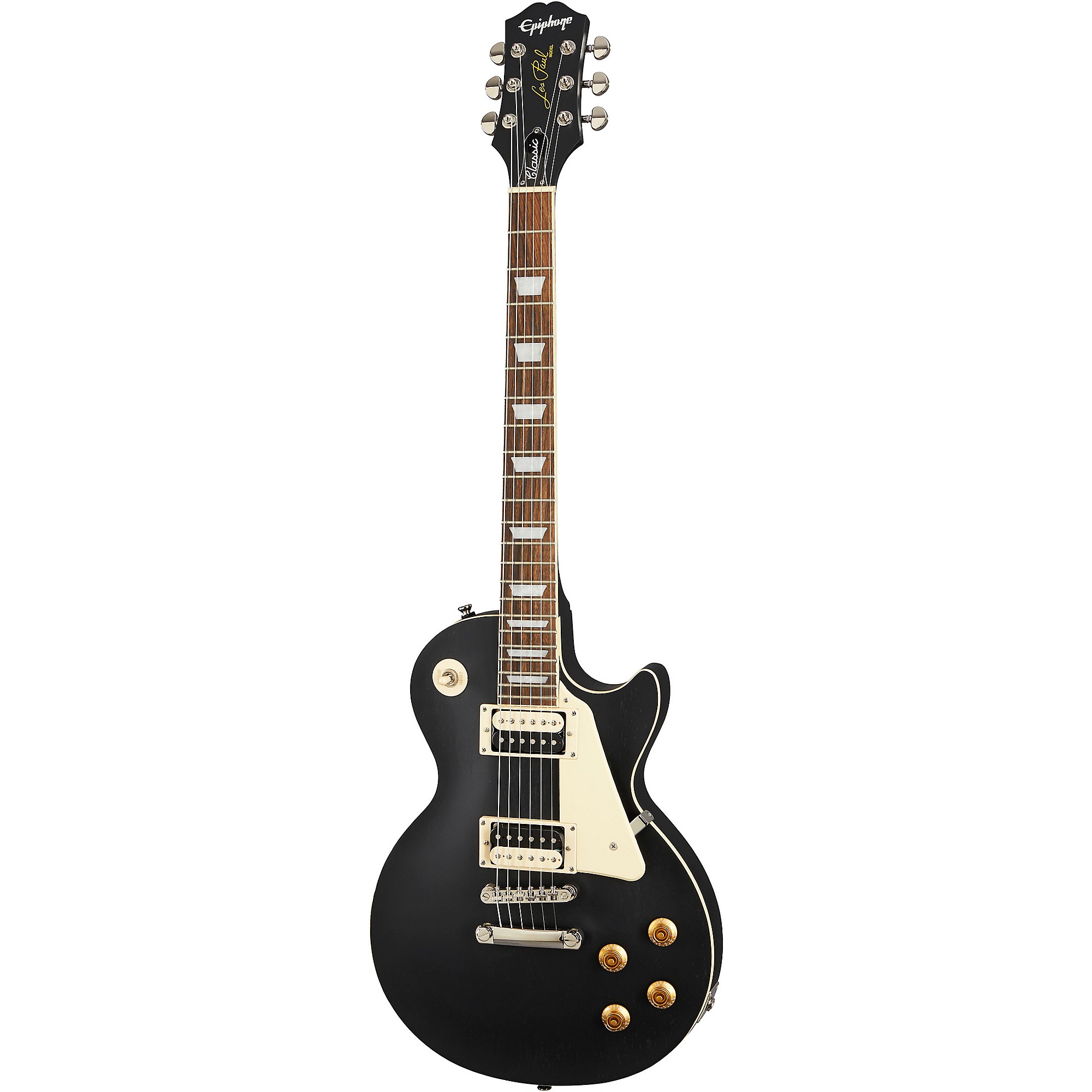 ギター Epiphone Les Paul Classic Worn (Ebony) Epiphone Les Paul Classic Worn Electric Guitar - Worn Ebony