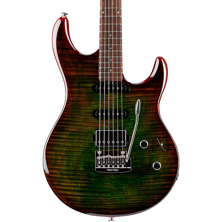 Platinum Ernie Ball Music Man Luke III HSS Flame Maple Top