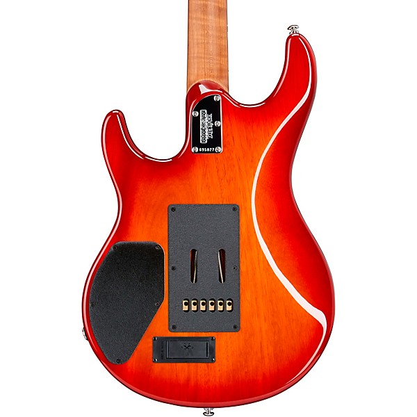 Ernie Ball Music Man Luke 3 HSS Flame Maple Top Rosewood Fingerboard Electric Guitar Cherry Burst