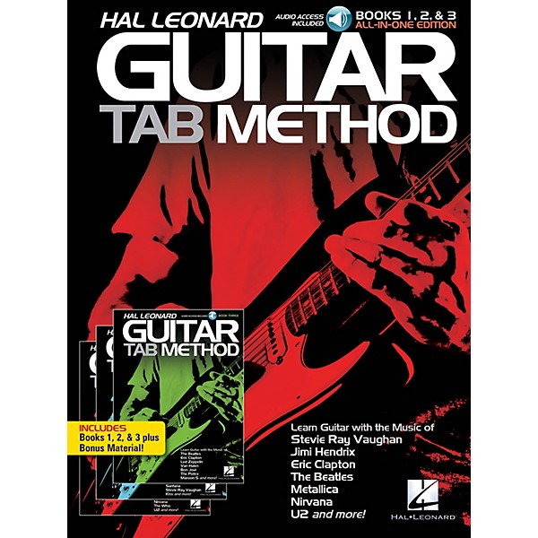 Hal Leonard Hal Leonard Guitar Tab Method: Books 1, 2 & 3 All-in-One Edition!  Book/Audio Online
