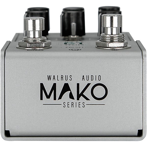 Open Box Walrus Audio Mako Series D1 Delay Effects Pedal Level 1 Silver
