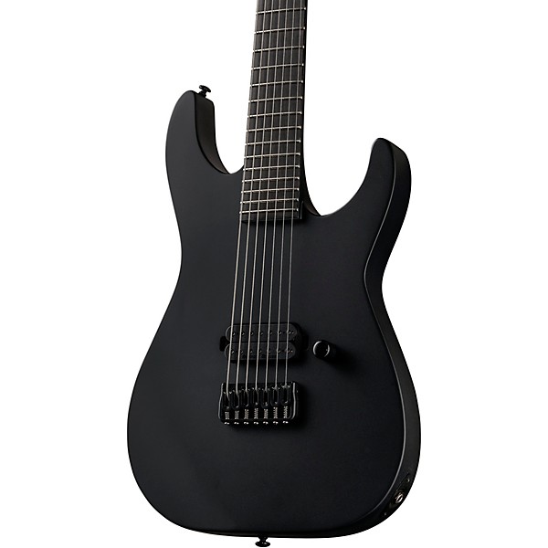 ESP LTD M-7HT BARITONE Black Metal Electric Guitar Black Satin