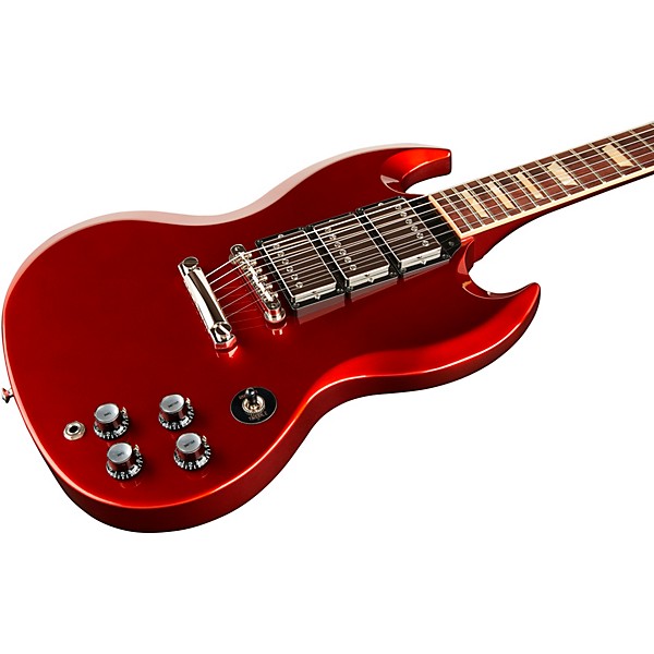 Gibson Custom SG Standard Fat Neck 3-Pickup Electric Guitar Sparkling Burgundy