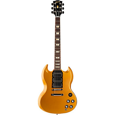 Gibson Custom Sg Standard Fat Neck 3-Pickup Electric Guitar Double Gold for sale