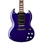 Open Box Gibson Custom SG Standard Fat Neck 3 Pick Up Electric Guitar Level 2 Candy Blue 194744255304 thumbnail