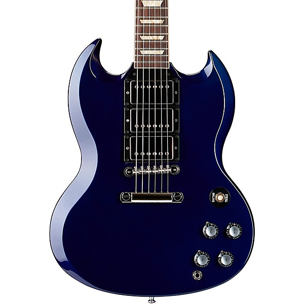 Gibson Custom SG Standard Fat Neck 3-Pickup Electric Guitar Candy Blue