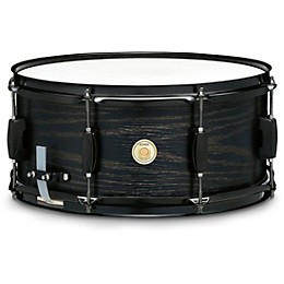 Open Box TAMA Woodworks Poplar Snare Drum Level 1 14 x 6.5 in. Black Oak Wrap