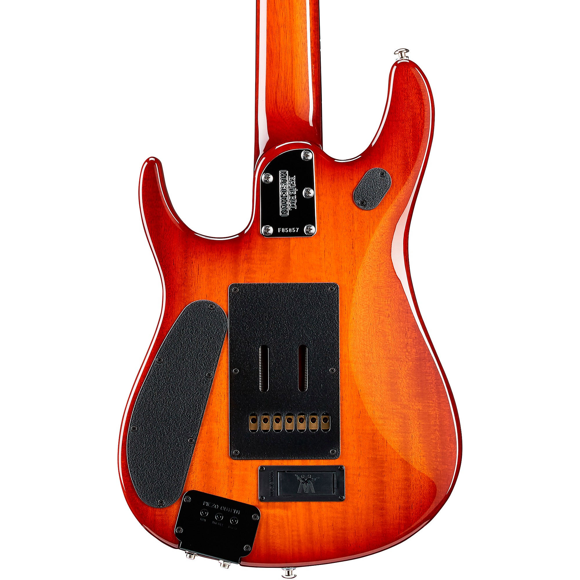 Platinum Ernie Ball Music Man John Petrucci 7 JP7 Koa Top Ebony