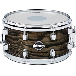 ddrum Dominion Birch Snare Drum With Ash Veneer 13 x 7 in. Transparent Black