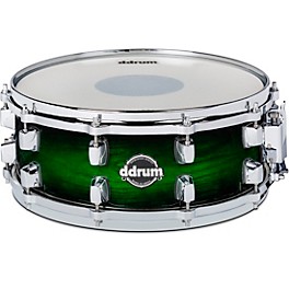 ddrum Dominion Birch Snare Drum With Ash Veneer 1... ddrum Dominion Birch Snare Drum With Ash Veneer 14 x 5.5 in. Green Burst