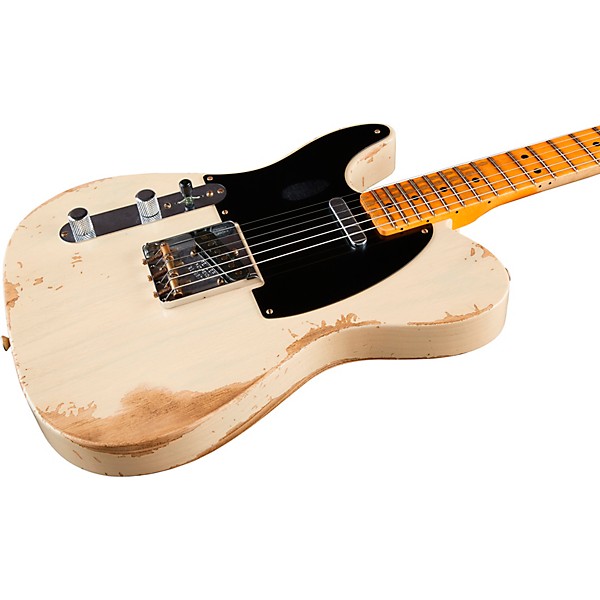 Fender Custom Shop 51 Nocaster Left-Handed Heavy Relic Electric Guitar Vintage Blonde