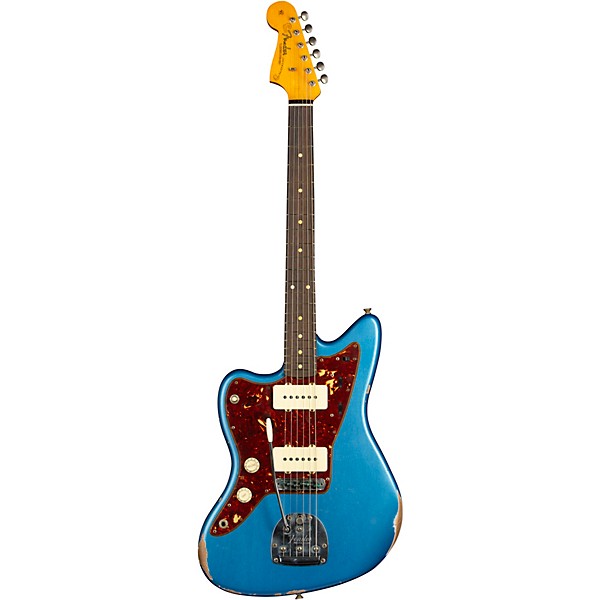 Fender Custom Shop 62 Jazzmaster Left-Handed Relic Rosewood Fingerboard Electric Guitar Lake Placid Blue