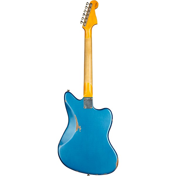 Fender Custom Shop 62 Jazzmaster Left-Handed Relic Rosewood Fingerboard Electric Guitar Lake Placid Blue