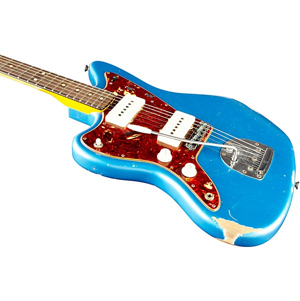 Fender Custom Shop 62 Jazzmaster Left-Handed Relic Rosewood Fingerboard Electric Guitar Lake Placid Blue