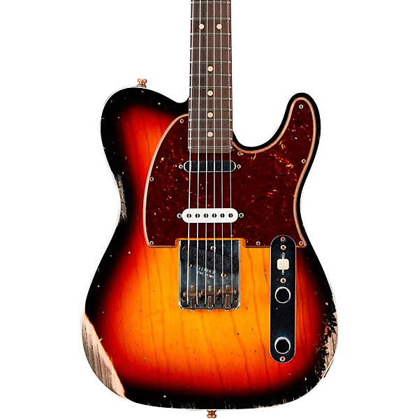 Fender Custom Shop Nashville Telecaster Custom Relic Rosewood Fingerboard Electric Guitar 3-Color Sunburst
