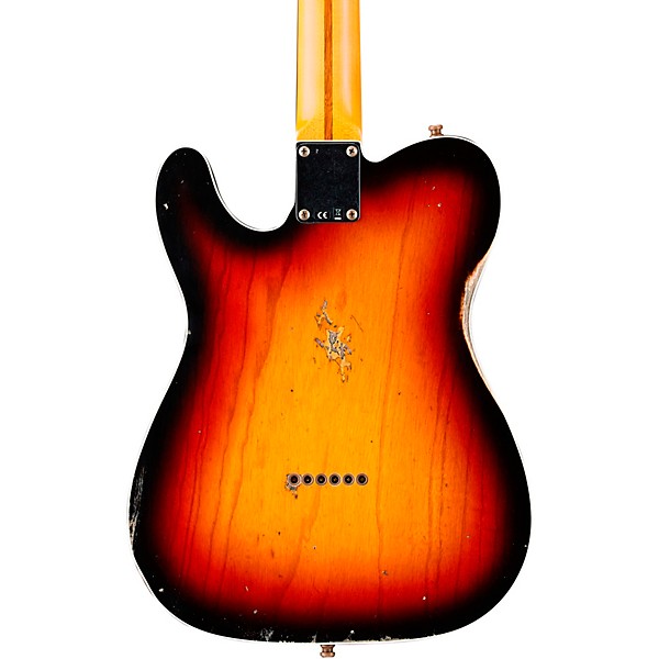 Fender Custom Shop Nashville Telecaster Custom Relic Rosewood Fingerboard Electric Guitar 3-Color Sunburst