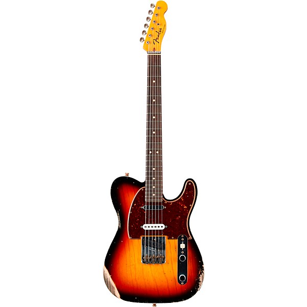 Fender Custom Shop Nashville Telecaster Custom Relic Rosewood Fingerboard Electric Guitar 3-Color Sunburst