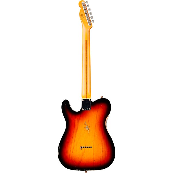 Fender Custom Shop Nashville Telecaster Custom Relic Rosewood Fingerboard Electric Guitar 3-Color Sunburst