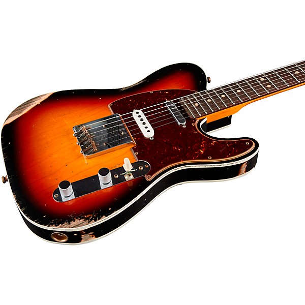 Fender Custom Shop Nashville Telecaster Custom Relic Rosewood Fingerboard Electric Guitar 3-Color Sunburst