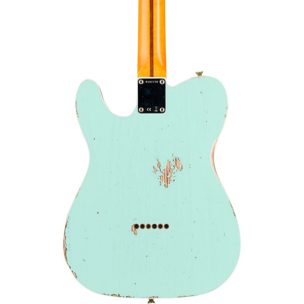 Fender Custom Shop Nashville Telecaster Custom Relic Rosewood Fingerboard Electric Guitar Surf Green