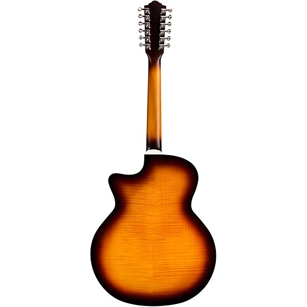 Clearance Guild F-2512CE Deluxe 12-String Cutaway Jumbo Acoustic-Electric Guitar Antique Burst