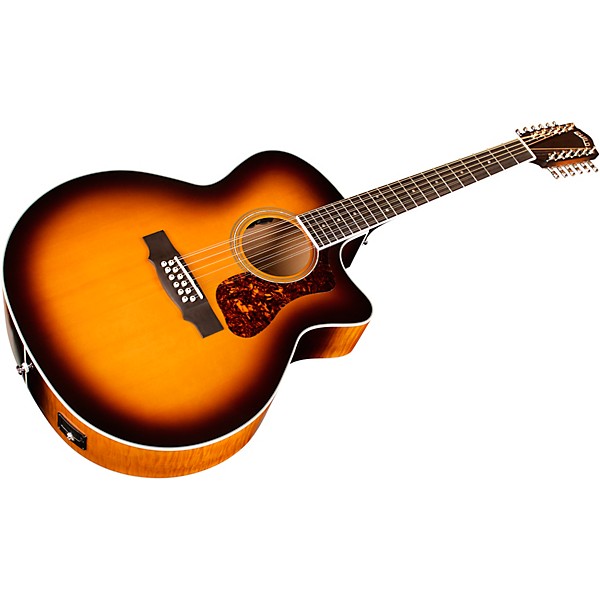 Open Box Guild F-2512CE Deluxe 12-String Cutaway Jumbo Acoustic-Electric Guitar Level 2 Antique Burst 194744857447