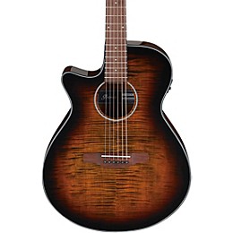 Ibanez AEG70L AEG Left-Handed Grand Concert Acoustic-Electric Guitar Tiger Burst High Gloss