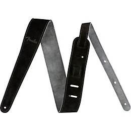 Fender Reversible Suede Strap Black and Grey 2 in.