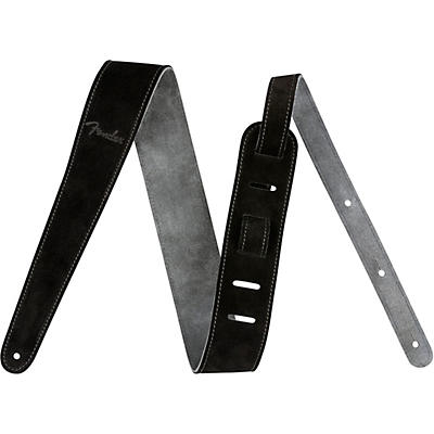 Fender Reversible Suede Strap Black And Grey 2 In. for sale