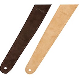 Fender Reversible Suede Strap Brown and Tan 2 in.