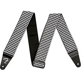 Fender Houndstooth Jacquard Guitar Strap Red 2 in. Fender Houndstooth Jacquard Guitar Strap White 2 in.