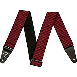 Fender Houndstooth Jacquard Guitar Strap Red 2 in.