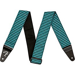 Fender Houndstooth Jacquard Guitar Strap Teal 2 in.