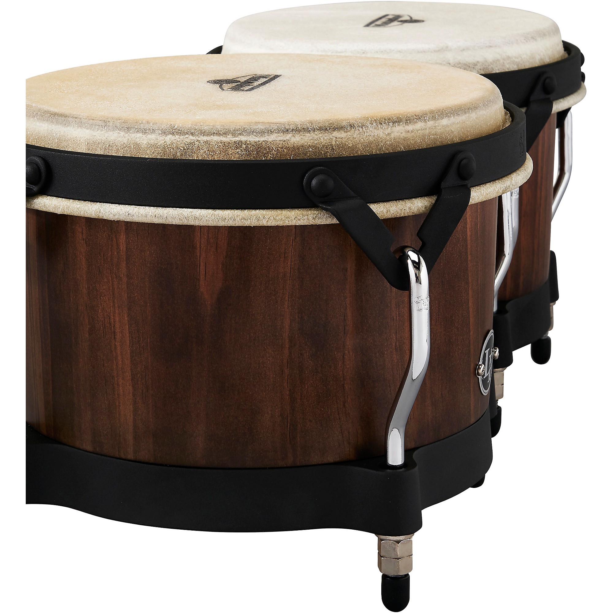 セール 登場から人気沸騰 LP Matador Pine Whiskey Barrel Bongos, with Black Hardware パーカッション・打楽器