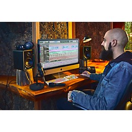 Mackie Studio Bundle With CR3-X Monitors, Big Knob Studio Interface, EM89D Dynamic Mic, EM91C Condenser Mic and MC-100 Headphones