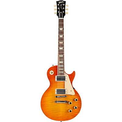 Gibson Custom 60Th Anniversary 1960 Les Paul Standard V2 Vos Electric Guitar Orange Lemon Fade for sale