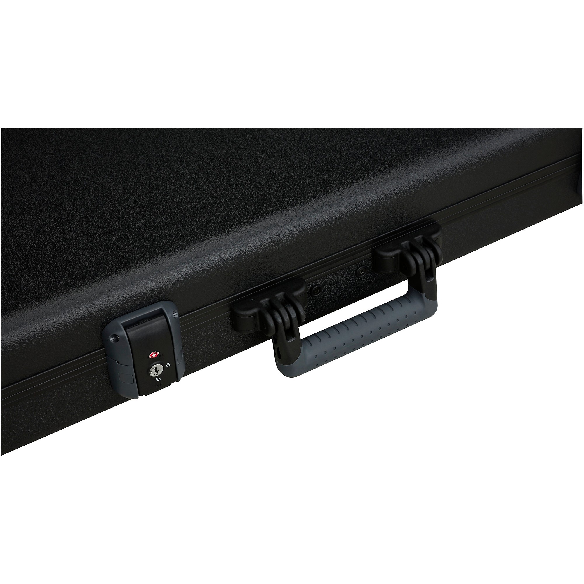 Fender Deluxe Molded Acoustasonic Case Black Grey Plush | Guitar