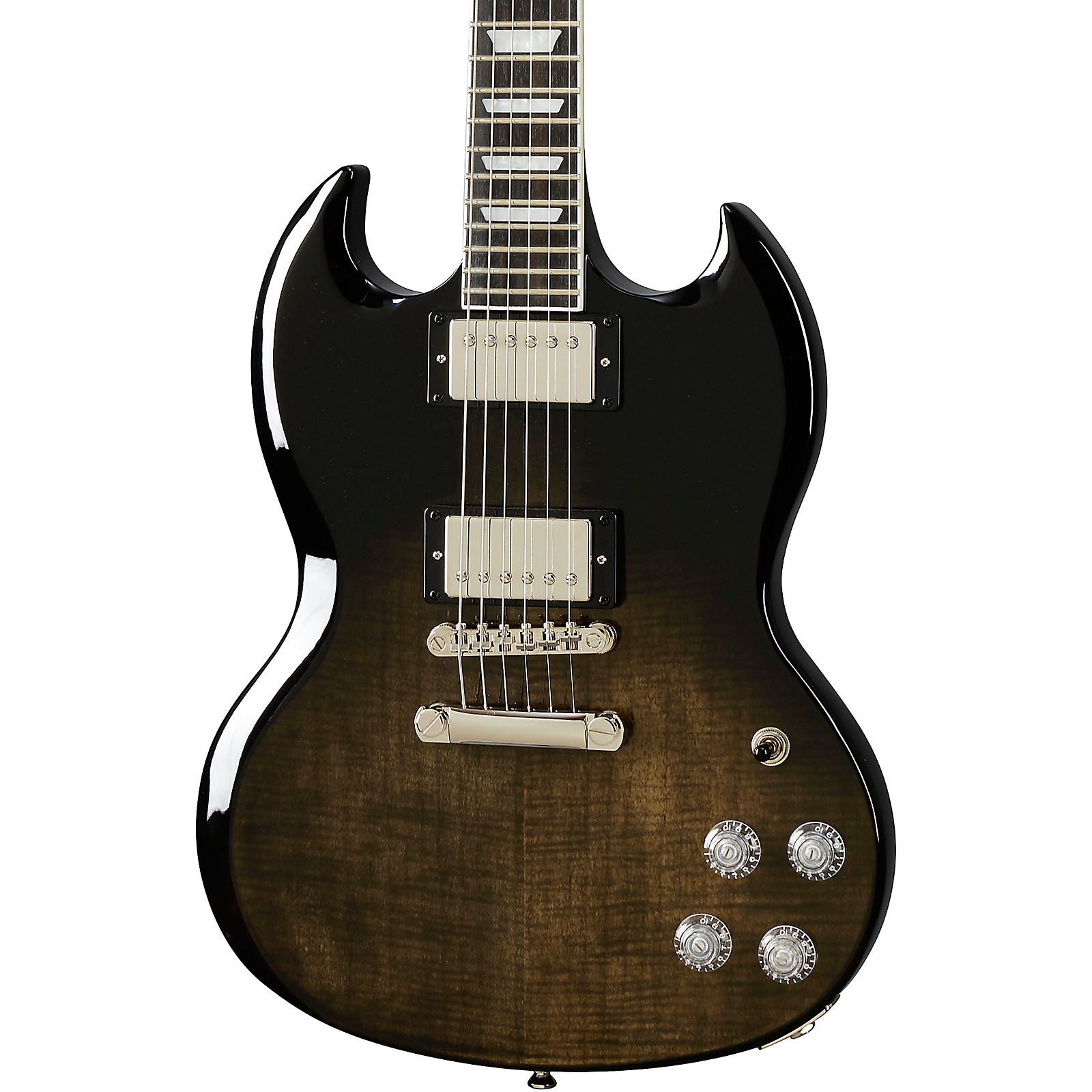 Epiphone SG Modern Figured Electric Guitar Trans Black