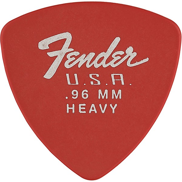 Fender 346 Dura-Tone Delrin Pick (12-Pack), Fiesta Red .96mm 12 Pack