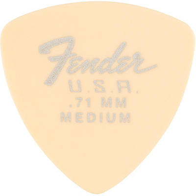 Fender 346 Dura-Tone Delrin Pick (12-Pack), Olympic White .71 Mm 12 Pack for sale
