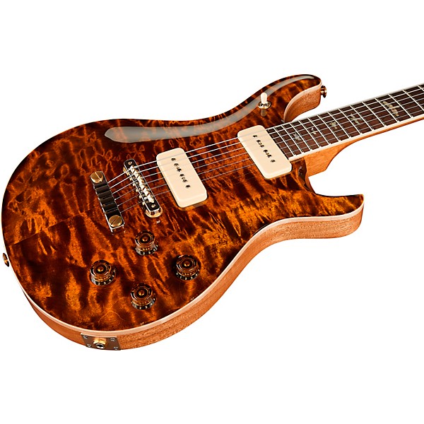 PRS Wood Library McCarty 594 Soapbar With a Brazilian Rosewood Fretboard Electric Guitar Yellow Tiger