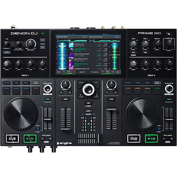 Open Box Denon DJ PRIME Go Rechargeable 2-Channel Standalone DJ Controller Level 1