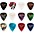 Fender 351 Shape Celluloid Medley Guitar Picks Medium 12 Pack Fender 351 Shape Celluloid Medley Guitar Picks Heavy 12 Pack