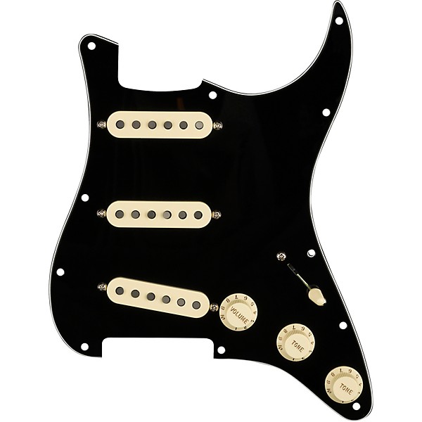 Fender Stratocaster SSS Fat '50s Pre-Wired Pickguard Black/White/Black