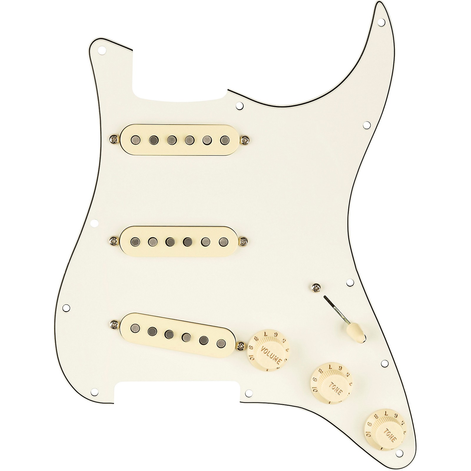 Fender Stratocaster SSS Fat '50s Pre-Wired Pickguard White/Back