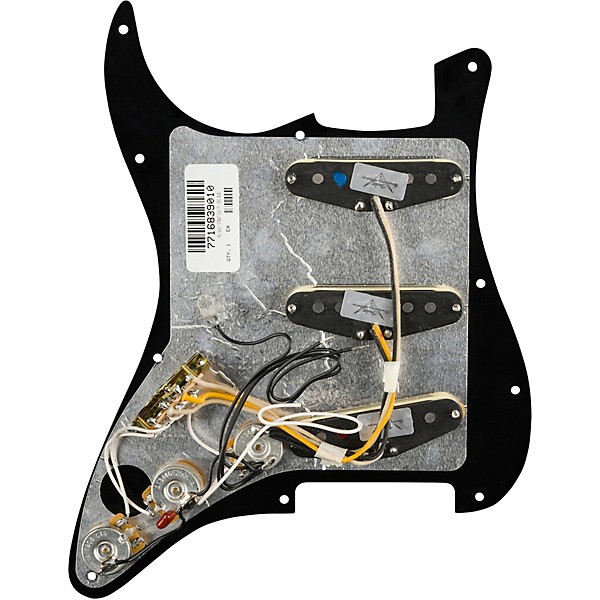 Fender Stratocaster SSS Texas Special Pre-Wired Pickguard Black/White/Black