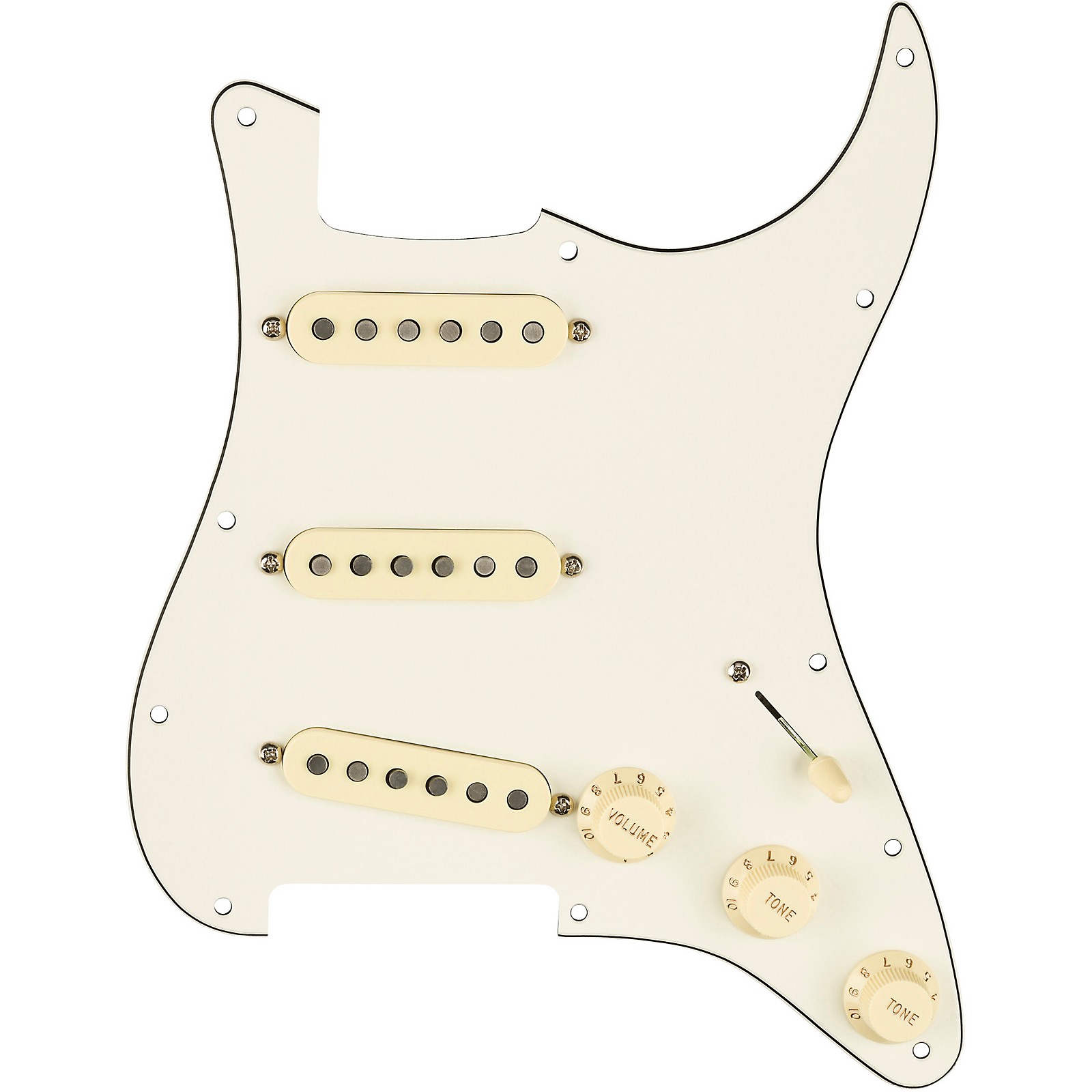 Fender Stratocaster SSS Texas Special Pre-Wired Pickguard White 
